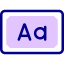 Font change icon